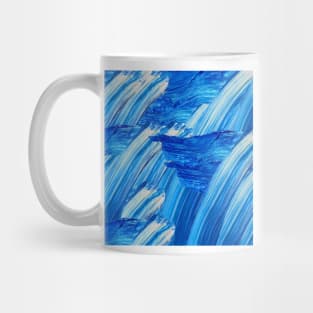 Blue Brush Strokes Mug